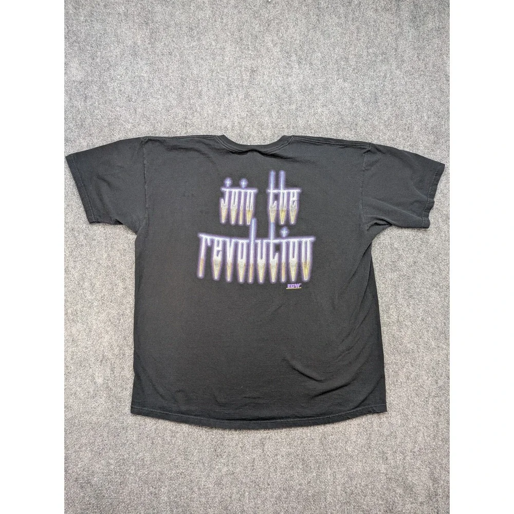 Vintage 2000 ECW Join The Revolution T-Shirt 2X ECF'NW Y2K‎ Wrestling Baggy Tee